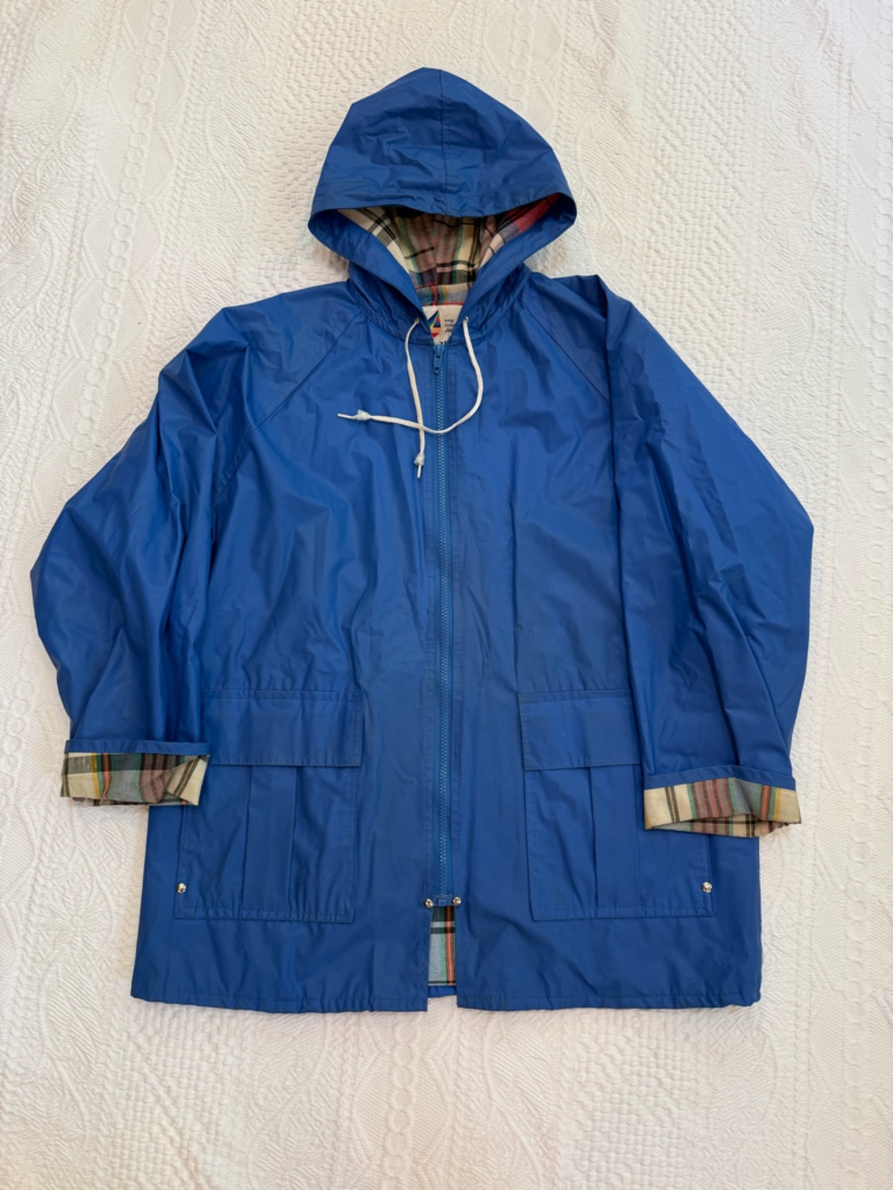 Vintage Misty Harbor Plaid Lined Rain Anytime Jacket Women’s Coat Size Medium M